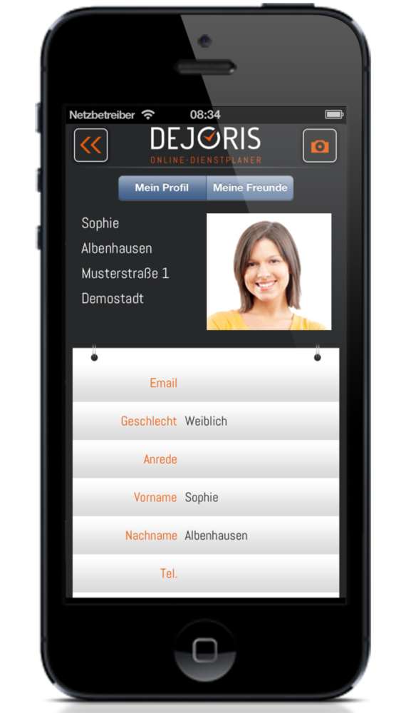 Mein Profil | DEJORIS App