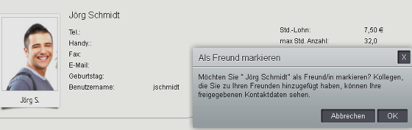 Freunde markieren