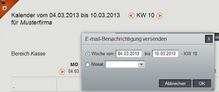 E-Mail-Benachrichtigung